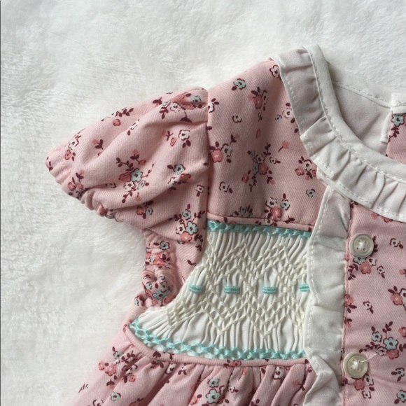 SOLD New Princess Charlotte-inspired smocked dress - Picture 2 of 2